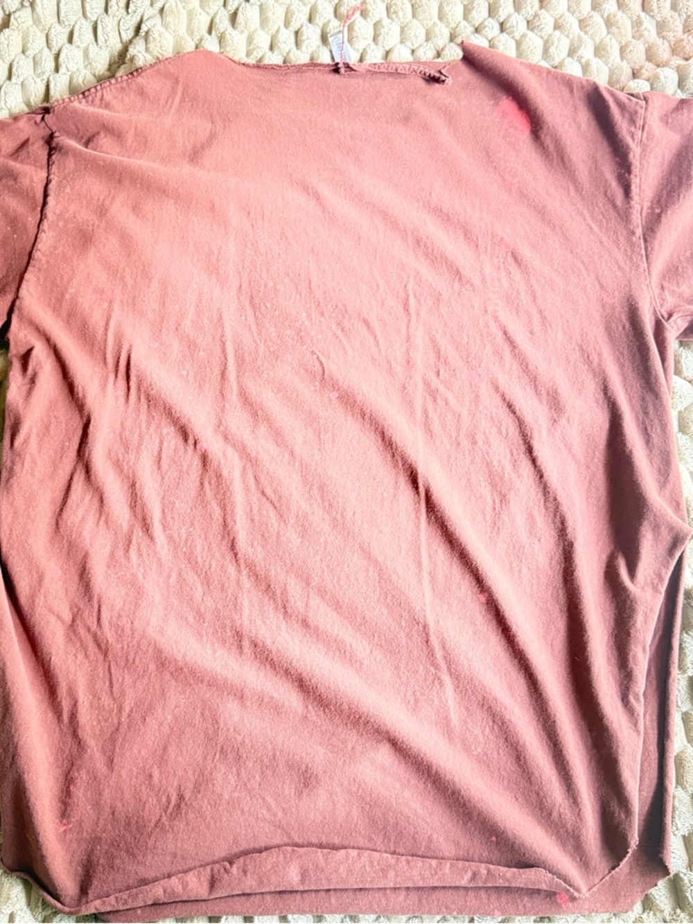Pebby Forevee Live Wild Live Free Graphic Tee - Rust Red Distressed - Picture 3 of 6